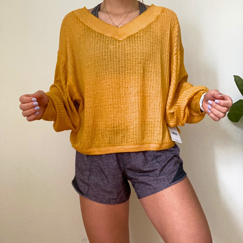 sunflower free people long sleeve